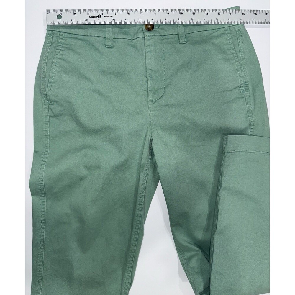 J.Crew High-Rise‎ Girlfriend Chino Pants Womens 4 in Green Cotton/Elastane - Picture 5 of 8
